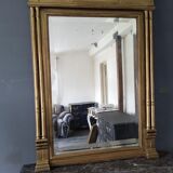 Antique gilded trumeau mirror 93x120cm