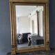 Antique gilded trumeau mirror 93x120cm
