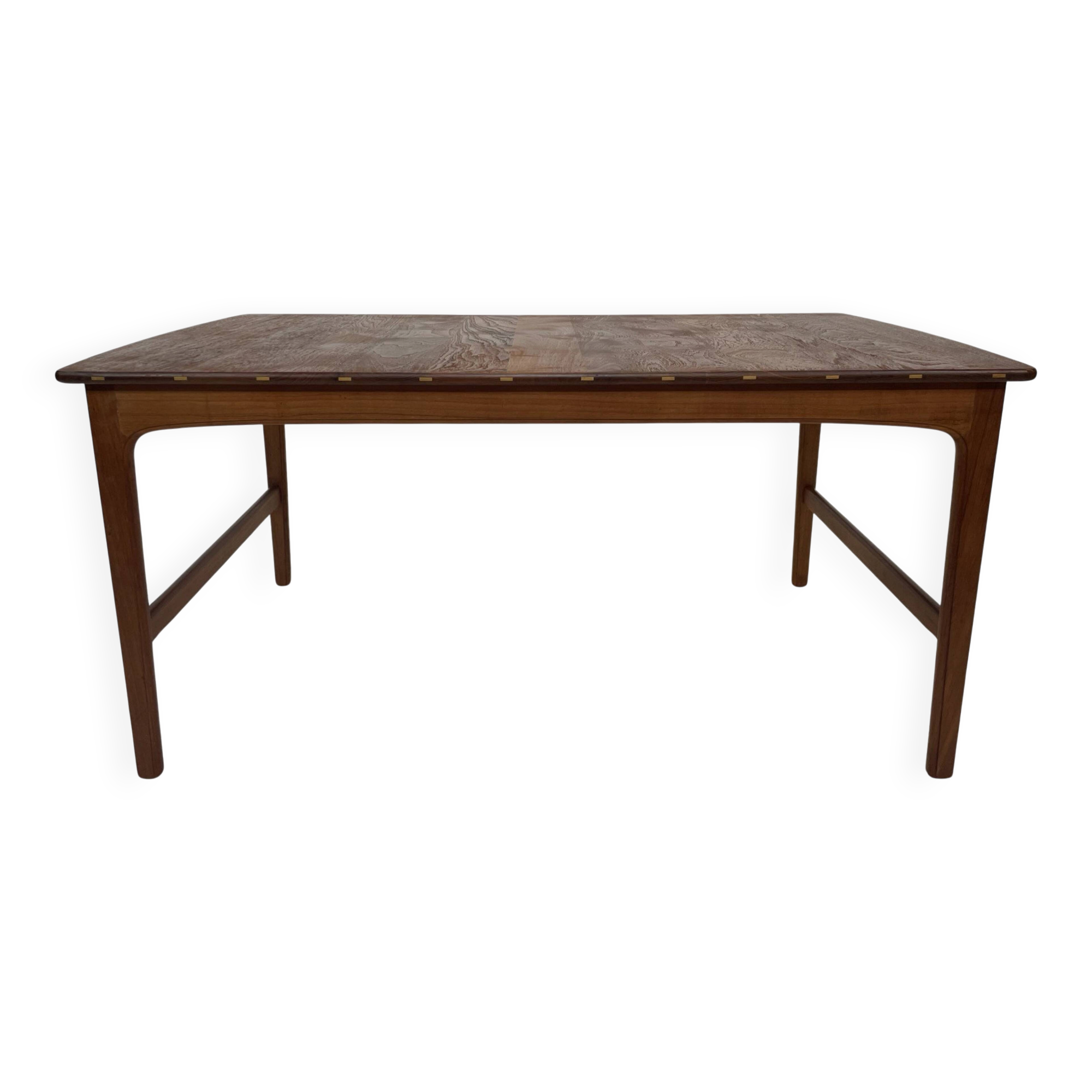 Scandinavian coffee table in solid teak by Yngvar Sandström - 1960s Design