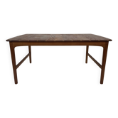 Table basse scandinave en teck massif par Yngvar Sandström - Design des années 1960