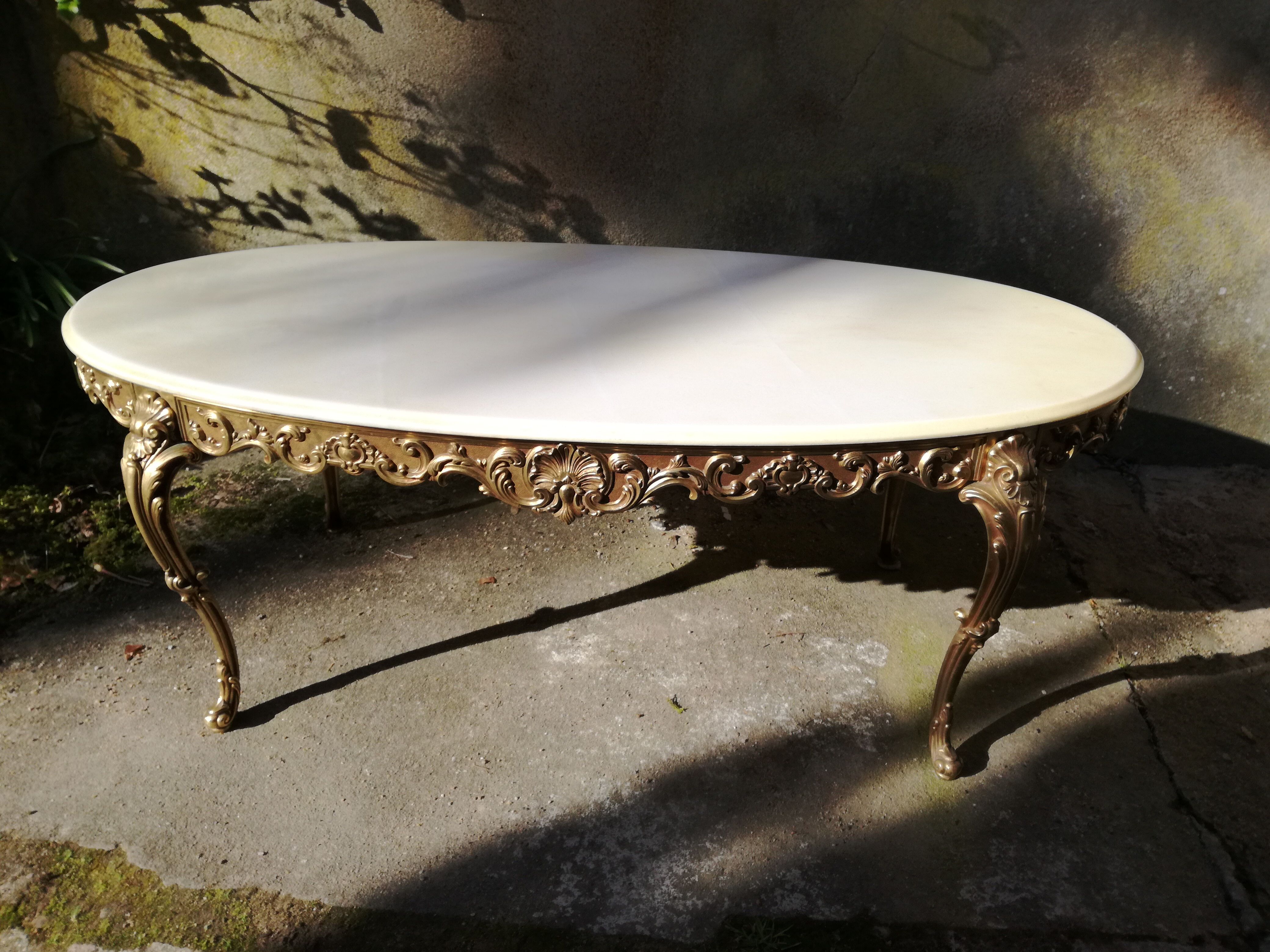 Louis XV mabre coffee table