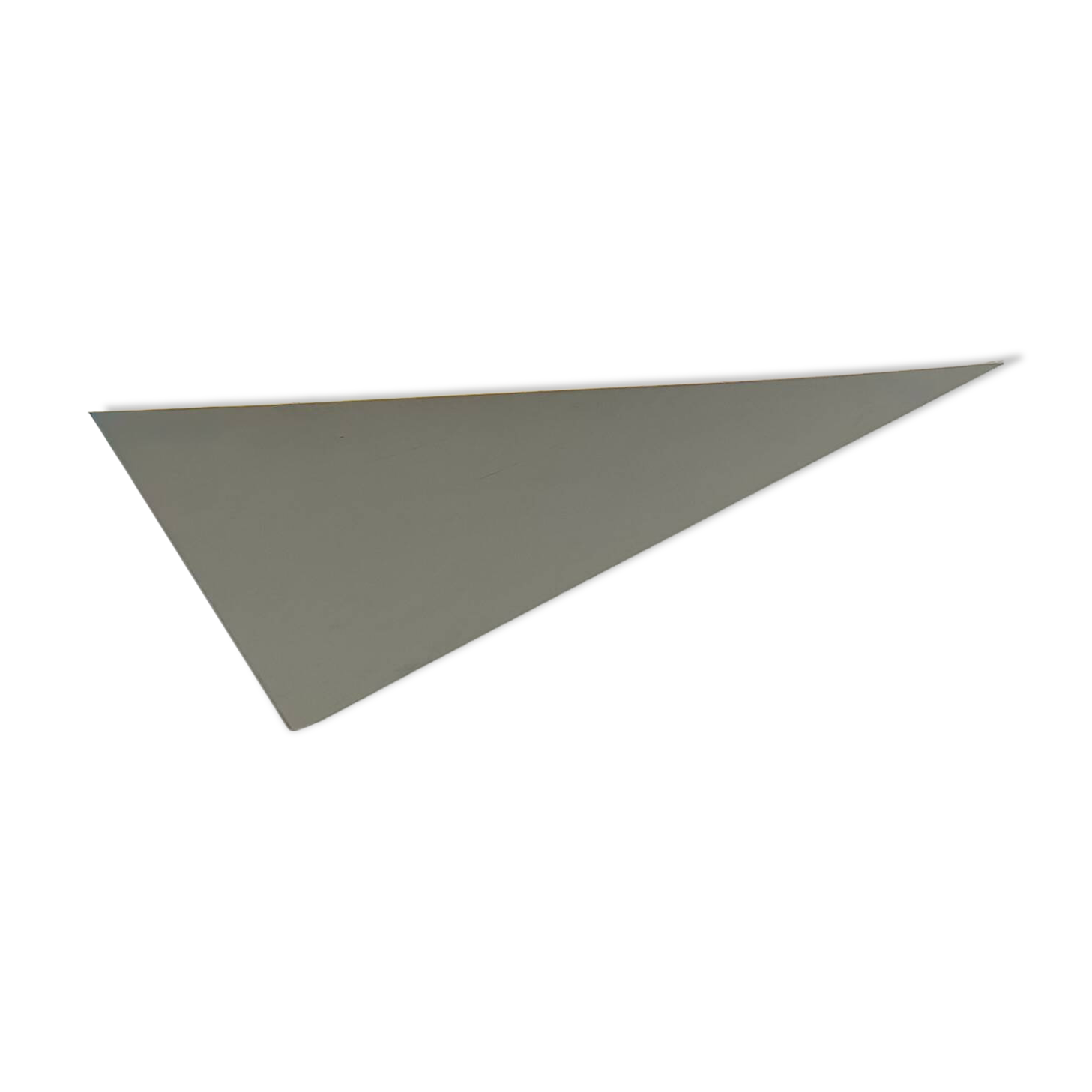 White lacquered metal corner wall light, France, 1970