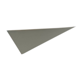 White lacquered metal corner wall light, France, 1970