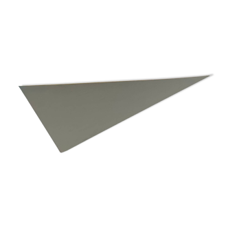 White lacquered metal corner wall light, France, 1970