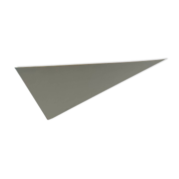 White lacquered metal corner wall light, France, 1970