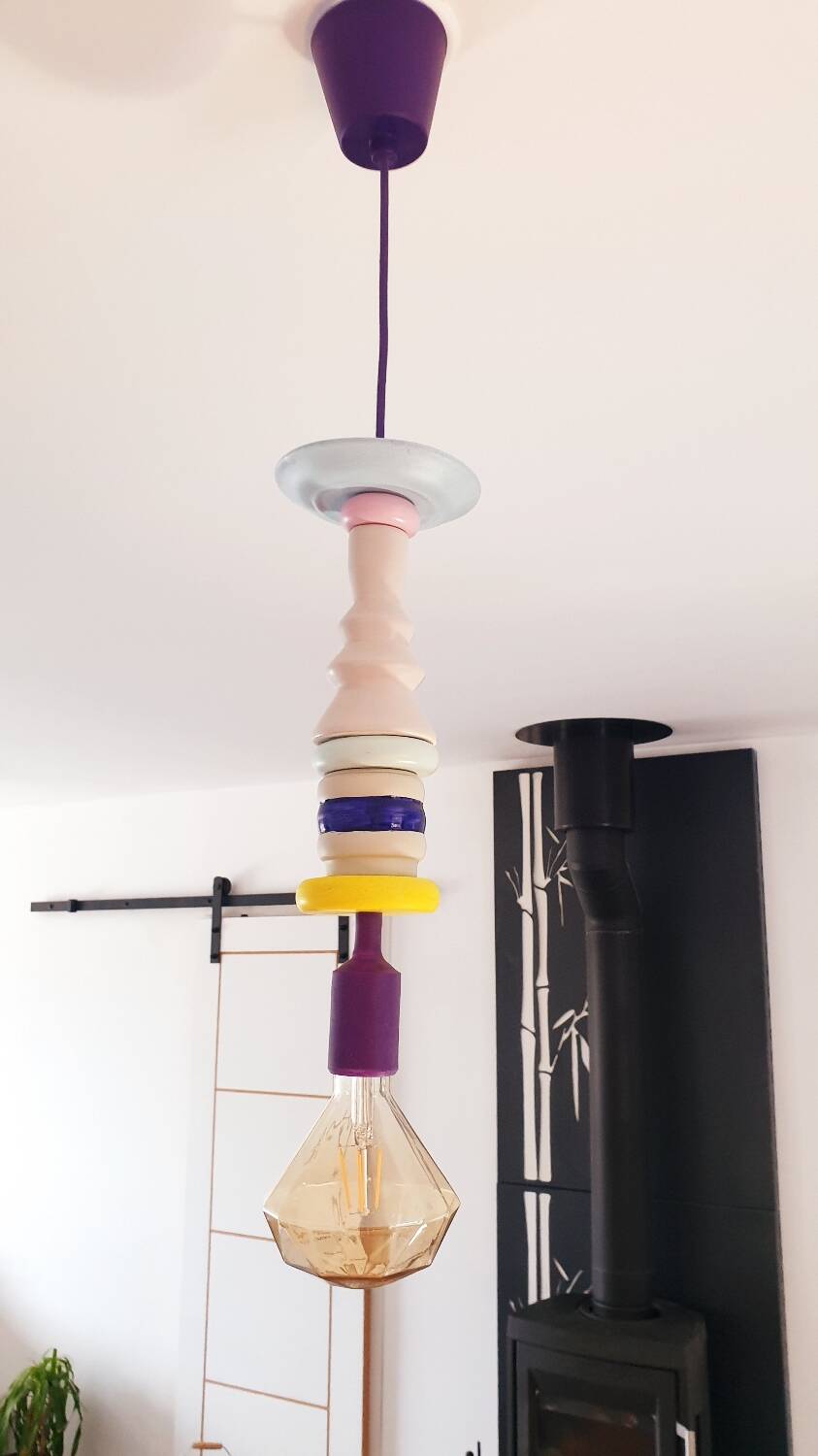 Upcycled suspension in Danish design style