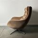 Rodney Kinsman Mid-century 1960s corduroy swivel lounge chair