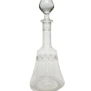Art Deco crystal carafe, Germany, 1900s
