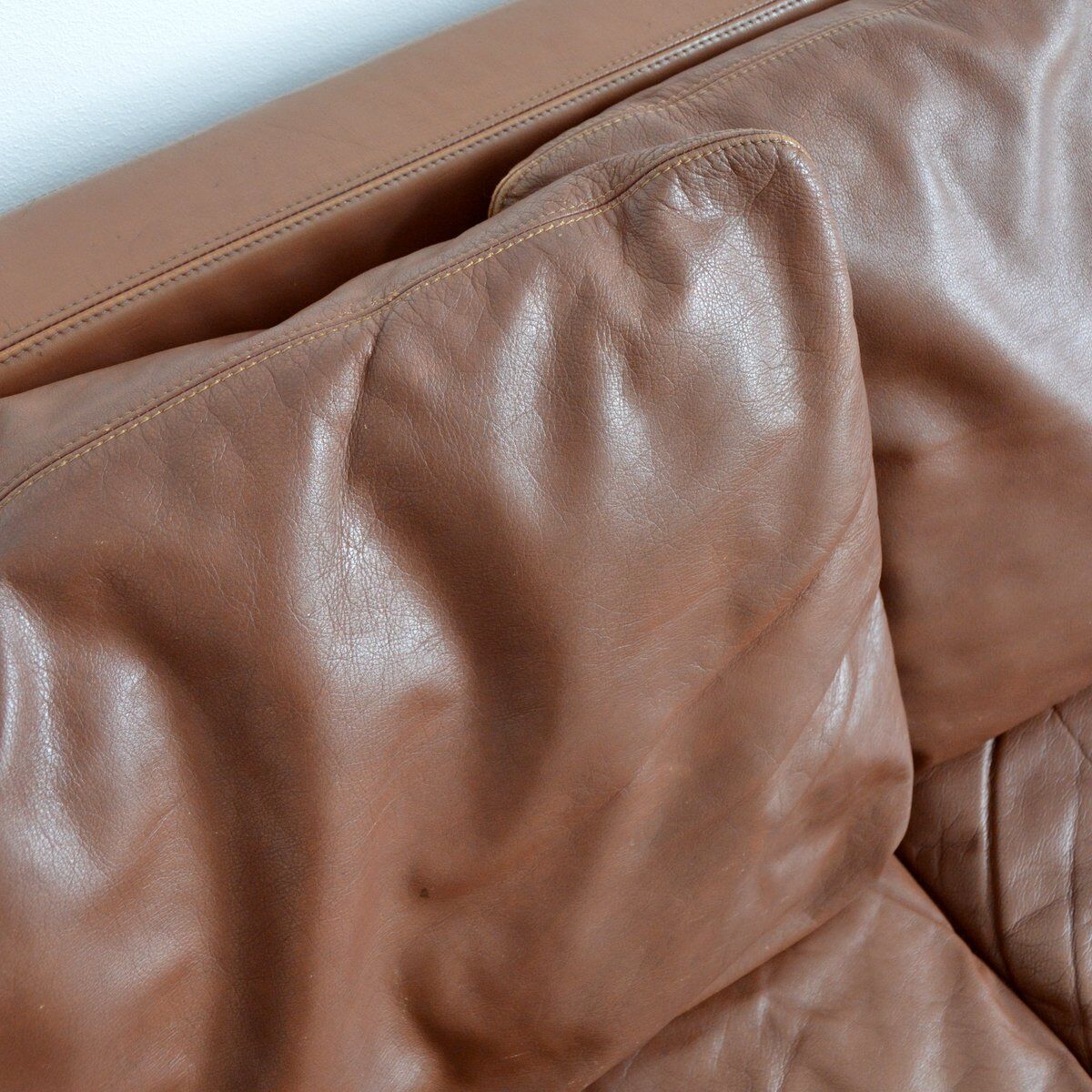 Sofa sofa leather leolux netherlands 1970s
