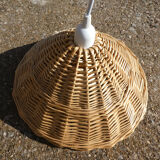 Vintage wicker pendant lamp