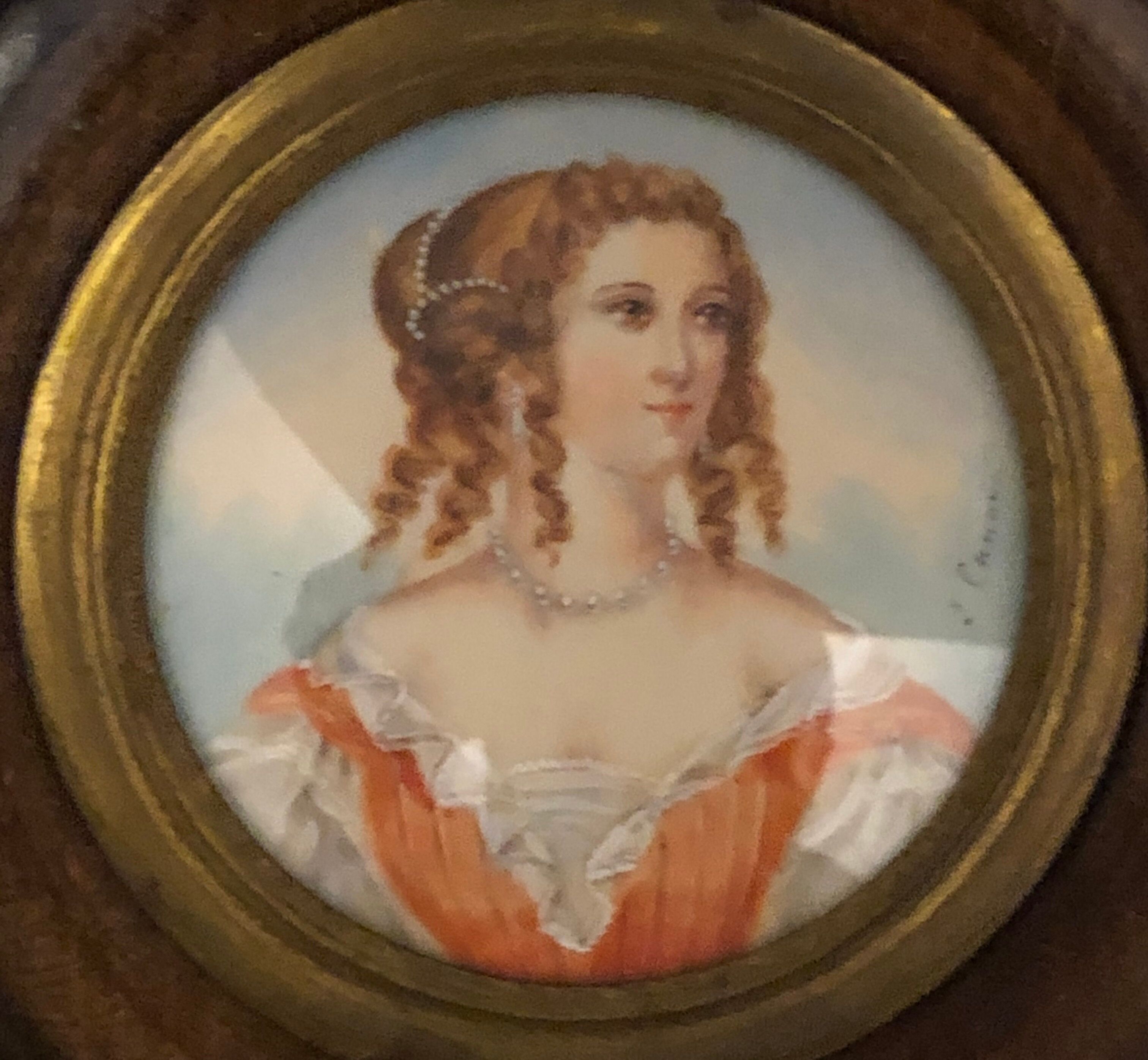 Miniature Napoleon III: portrait of a woman