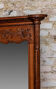 Beveled mirror in carved oak early twentieth century