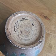 Vase pot en céramique signé C. Greber