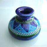 Small vase Aldo Londi Bitossi Rimini blu