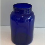 Pair of cobalt blue vases