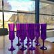 10 purple champagne flutes