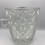 Champagne bucket in glass or crystal called bohemian