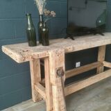 Antique workbench in light wood