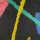 Postmodern Abstract Low Pile Wool Rug from the 1980's