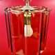 Suspension, smoked glass blade chandelier from the 1970s.