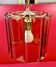 Suspension, smoked glass blade chandelier from the 1970s.