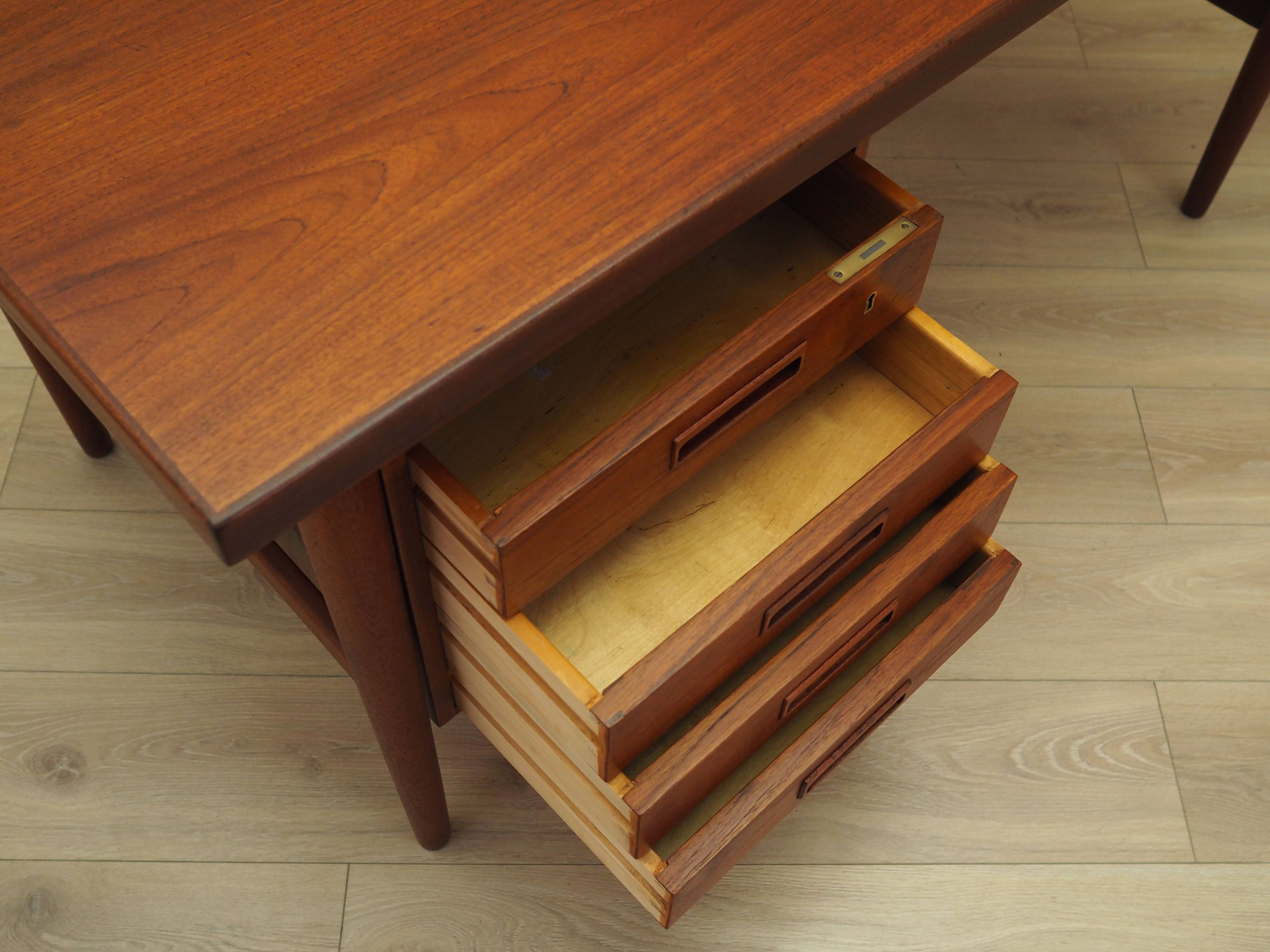 Teak desk, Danish design, 1970s, production: Denmark