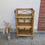 Vintage rattan shelf