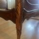 Very beautiful antique double bed in Louis XV style, made of wood and walnut veneer.