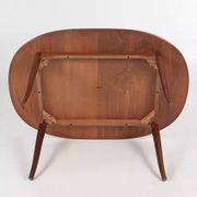 Scandinavian table "Ovalen" in birch, stamped Carl Malmsten, Sweden, 1960s.