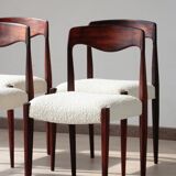 Set of 4 Scandinavian rosewood chairs – Otto Møller style | Vintage