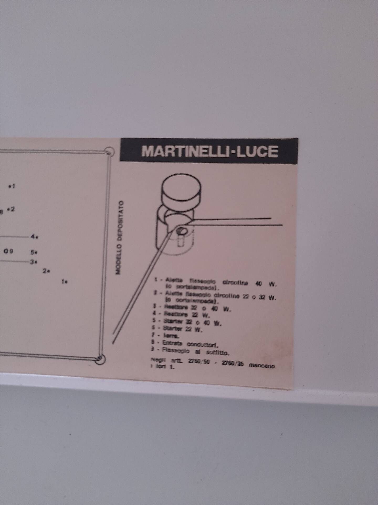 Bolla wall light by Elio Martinelli