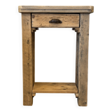 Raw wood workbench / console