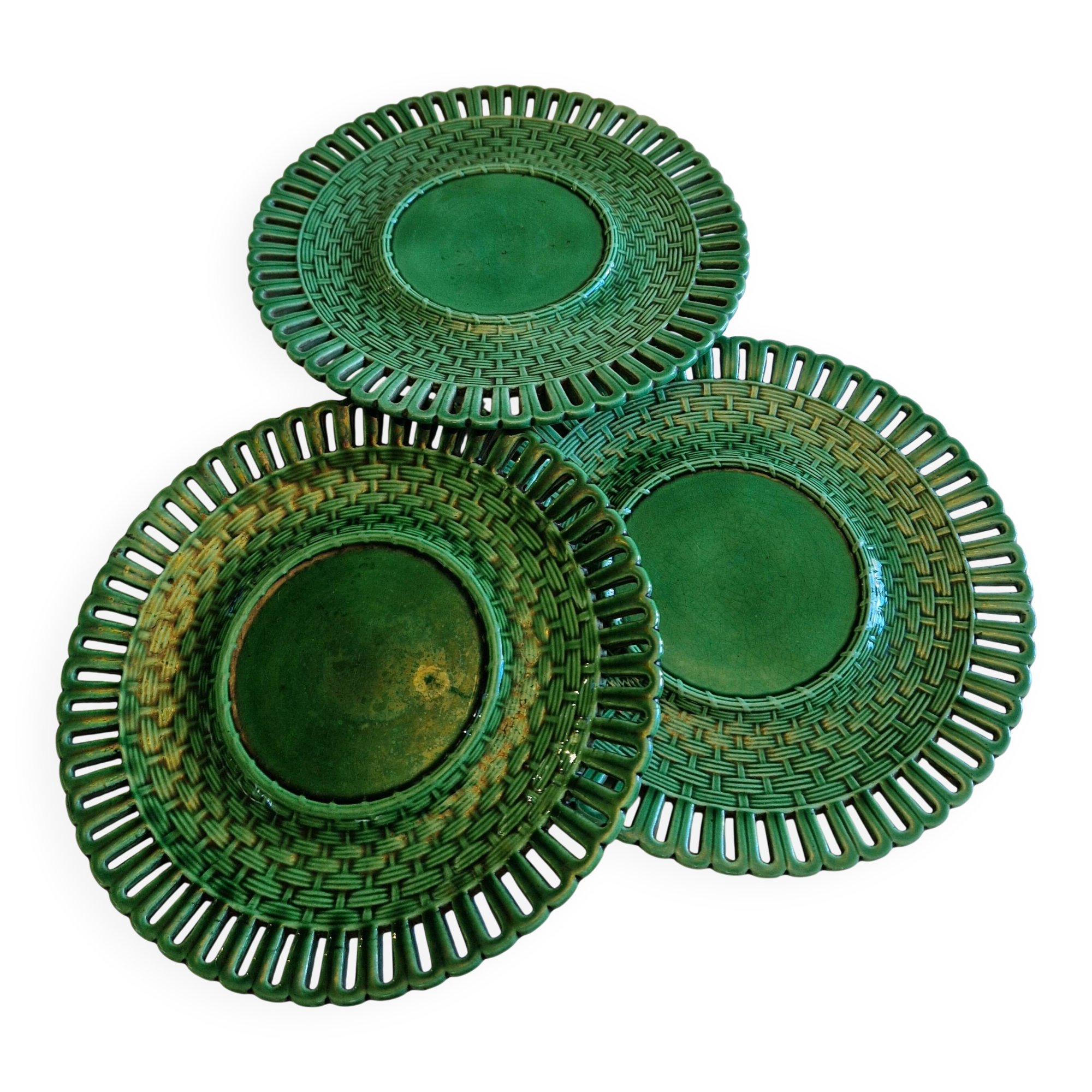 3 German porcelain plates from Schramberg, early 20th century.
