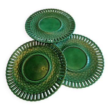 3 German porcelain plates from Schramberg, early 20th century.