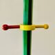 Paire de portemanteaux pour enfants vintage - forme de crayon