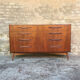 Scandinavian dresser teak 8 drawers Victor Wilkins for G-plan since 1960