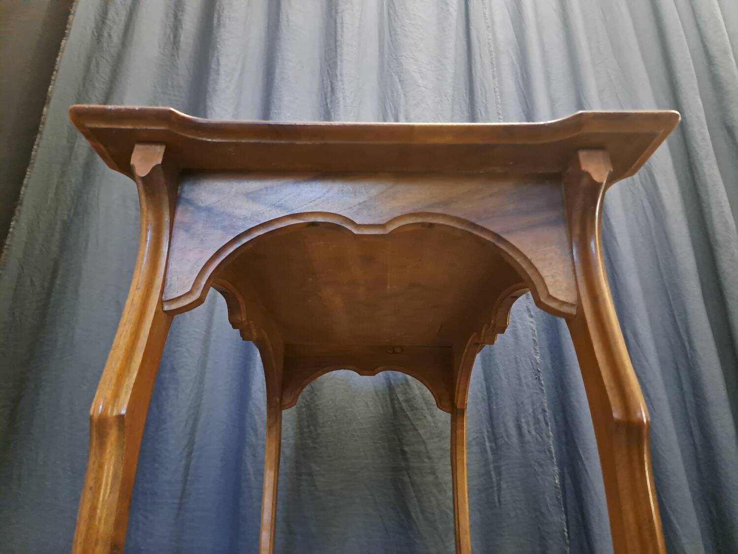 Art Nouveau coffee table with marquetry.