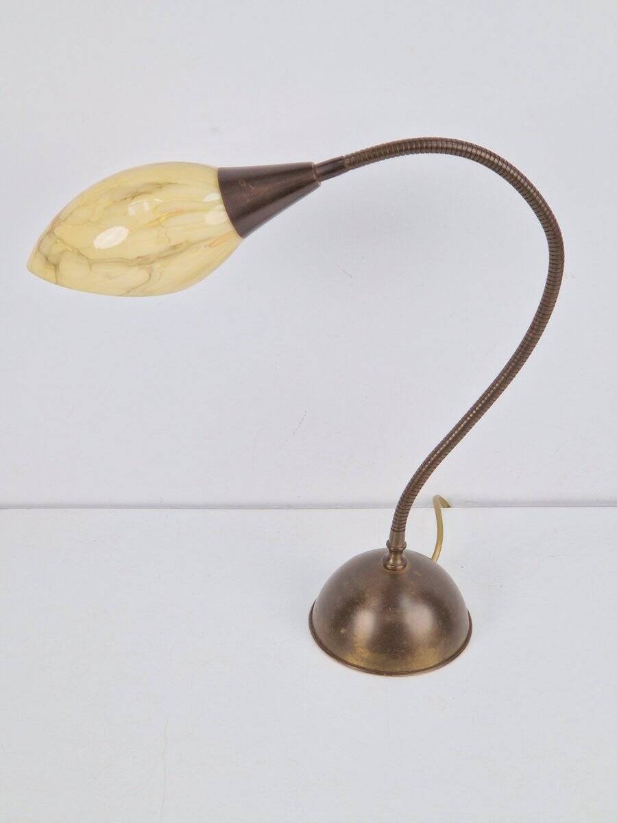 Vintage Art Deco Flex Neck Desk Lamp, 1950s