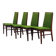 Ensemble de quatre chaises en palissandre, design danois, années 1970, éditeur : Dyrlund