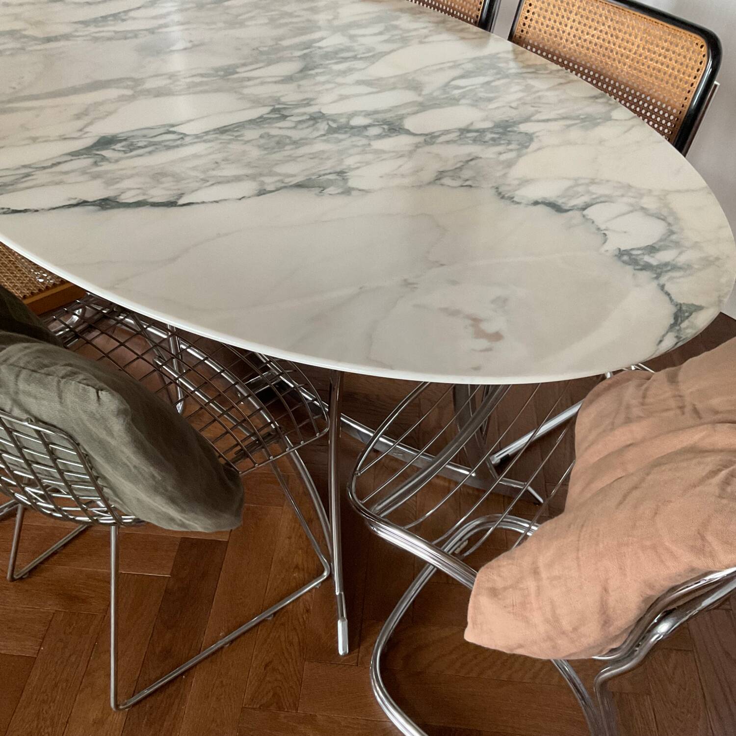 Vintage marble dining table
