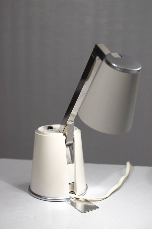 Lampe de voyage vintage pilule extensible design ''Lampette'' Allemagne 1970s