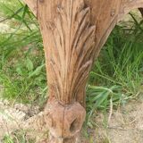 Provencal furniture in finely carved light walnut with wrought ironwork