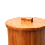 Wooden wastebasket, 70s