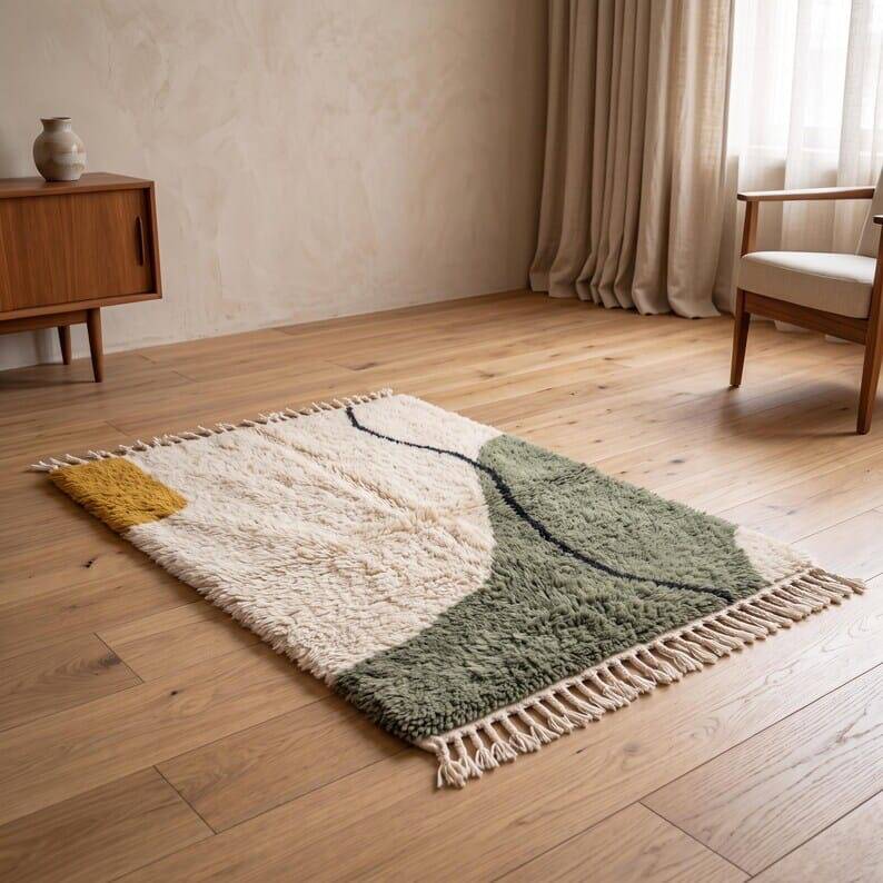 Traditional handmade Berber rug 1.5/2.5 m