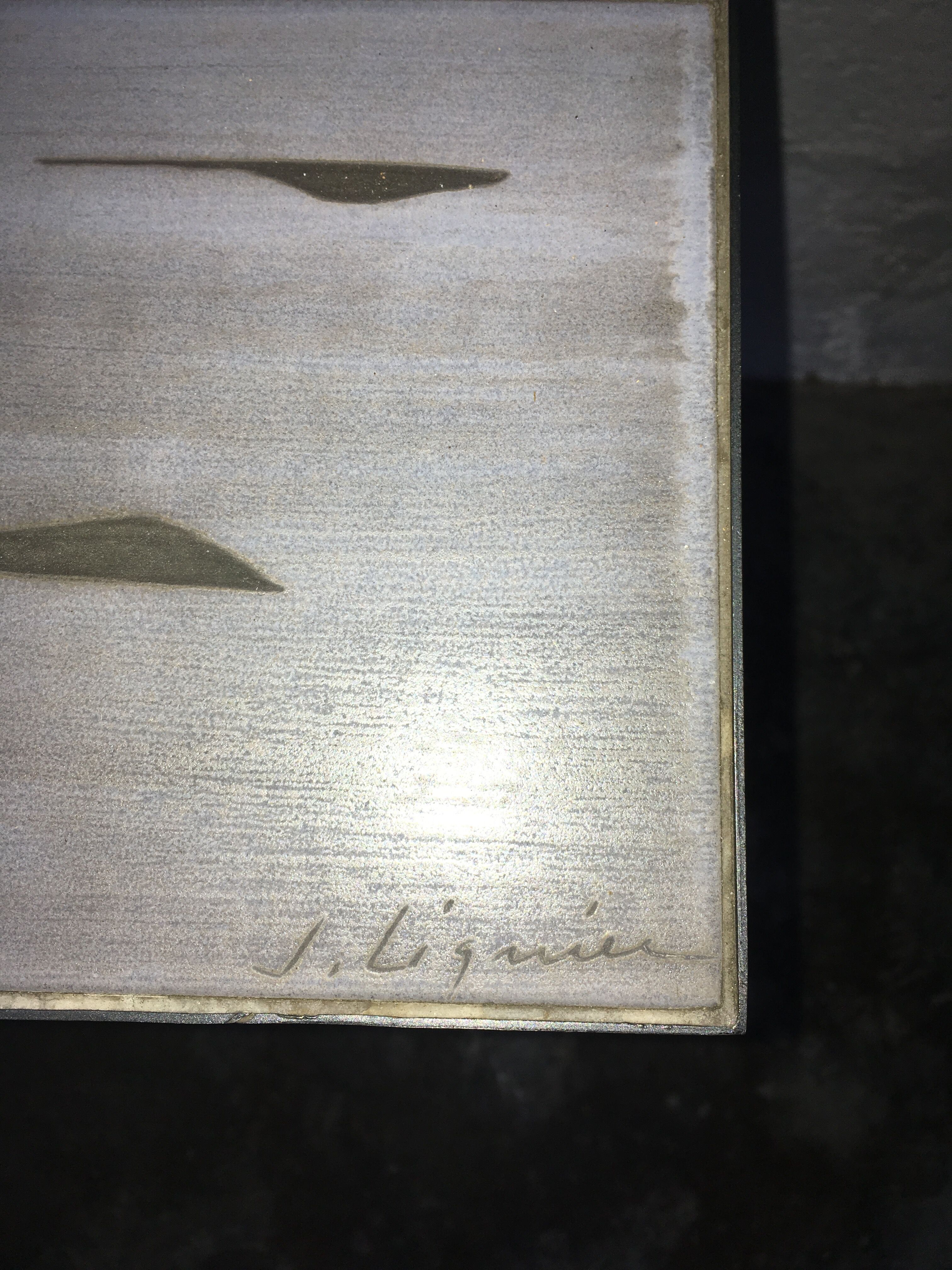 Side table by ceramic Jacques Lignier