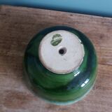 Planter, flower pot in glazed ceramic