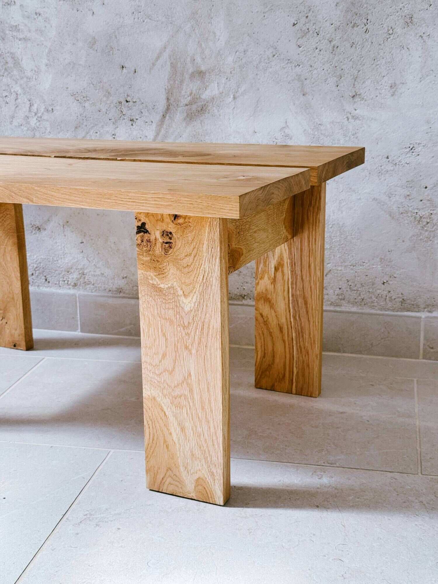 Solid oak coffee table, minimalist / contemporary design