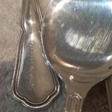 12 silver-plated ice cream scoops, Ercuis goldsmith, 13.7cm contours