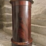 Antique French Empire Somno (bedside table) in mahogany with a marble top, circa 1805–1820.