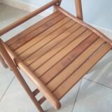Vintage wooden folding chair